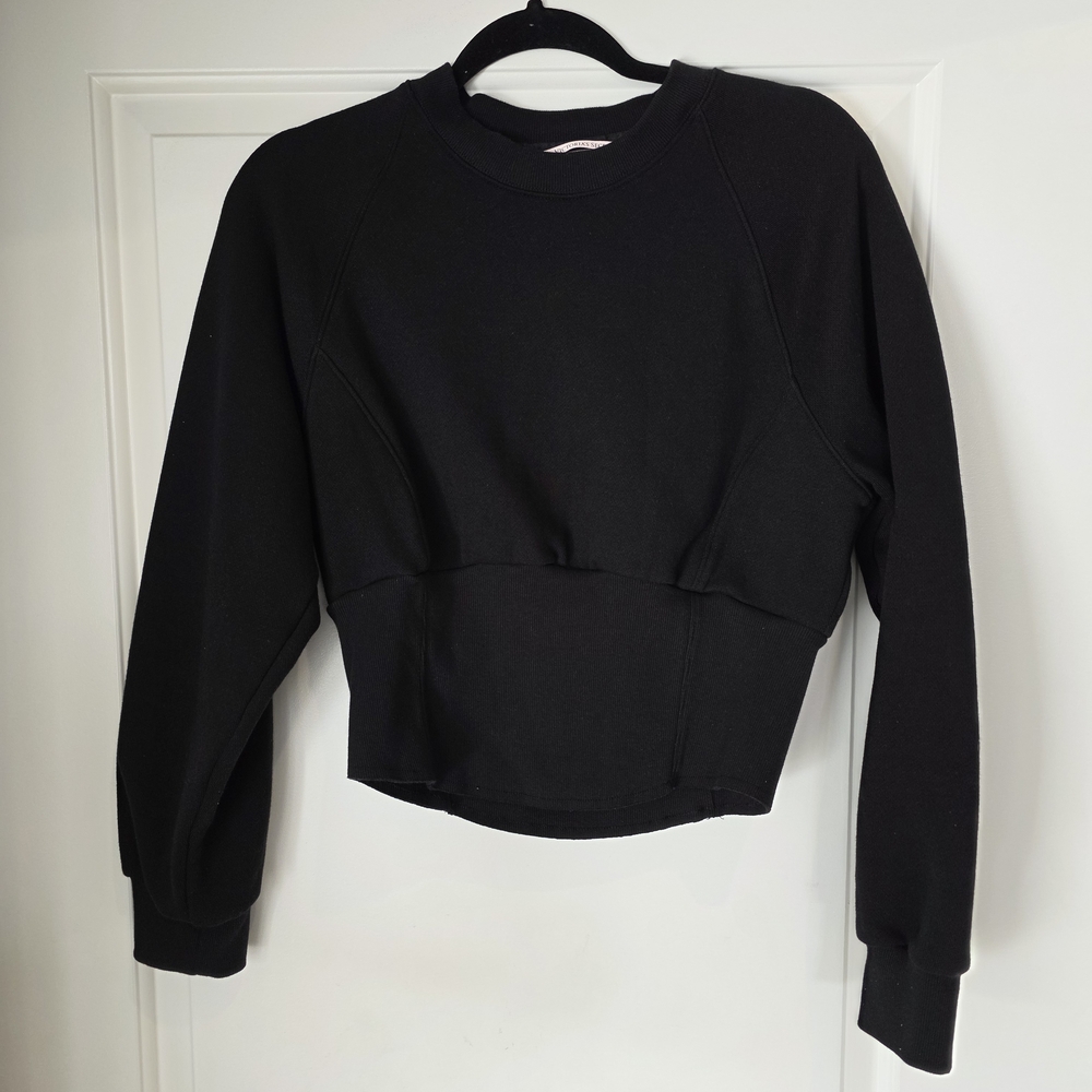 Victoria's Secret Midnight Black Cropped Hoodie